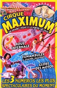 Le Cirque Maximum. Du 22 octobre au 2 novembre 2014 à Dunkerque. Nord. 